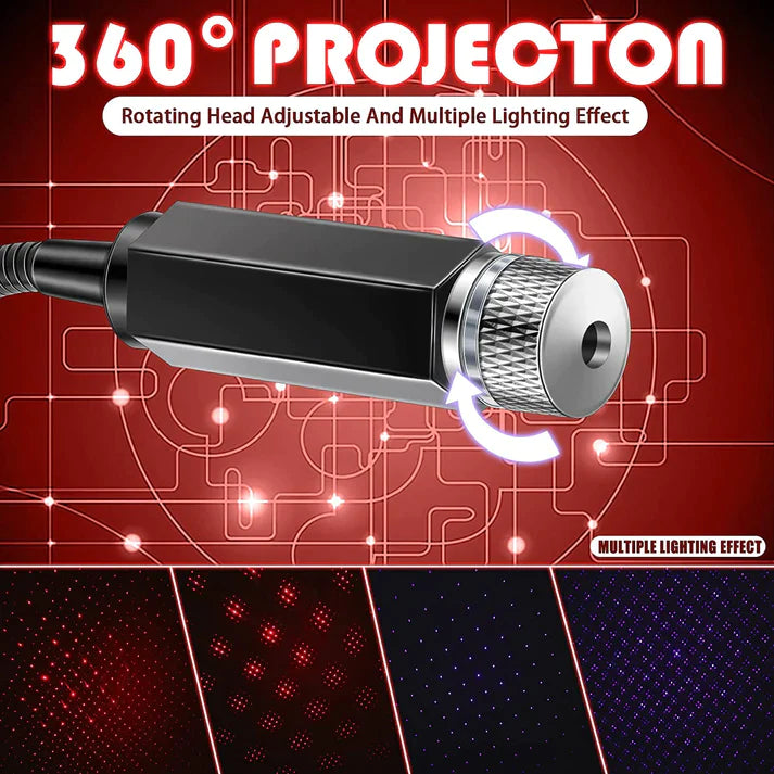 USB Star Decoration Light Projector